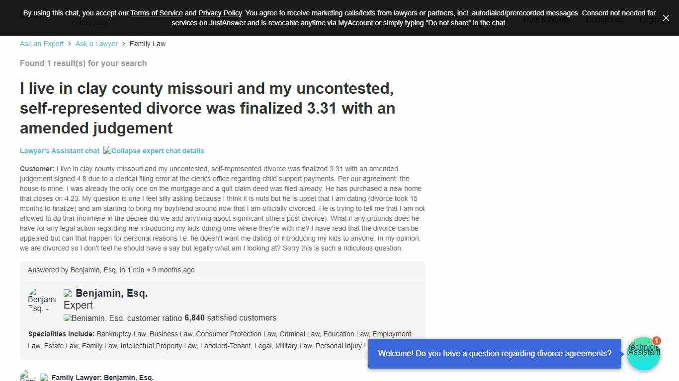 FAQs on Post-Divorce Rights in Clay County, MO